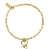 ChloBo All Jmj & Branded Fashion Jewellery | Gold Plated Interlocking Love Heart Bracelet