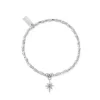 ChloBo All Jmj & Branded Fashion Jewellery | Sterling Silver Beaded Soul Glow Lucky Star Bracelet
