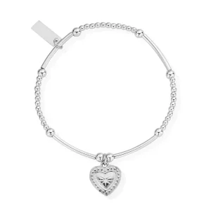 ChloBo All Jmj & Branded Fashion Jewellery | Sterling Silver Cute Mini Star Heart Bracelet