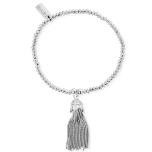 ChloBo All Jmj & Branded Fashion Jewellery | Sterling Silver Mini Disc Tassel Bracelet