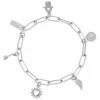 ChloBo All Jmj & Branded Fashion Jewellery | Sterling Silver Multi Charm Link Chain Bracelet