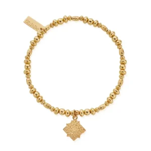 ChloBo All Jmj & Branded Fashion Jewellery | Yellow Gold Plate Botanical Beauty Bracelet