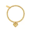 ChloBo All Jmj & Branded Fashion Jewellery | Yellow Gold Plated Didi Sparkle Heavenly Heart Bracelet