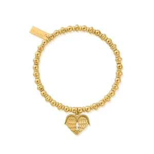 ChloBo All Jmj & Branded Fashion Jewellery | Yellow Gold Plated Didi Sparkle Heavenly Heart Bracelet