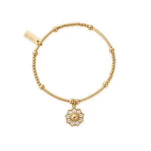 ChloBo All Jmj & Branded Fashion Jewellery | Yellow Gold Plated Mini Sun Mandala Bracelet