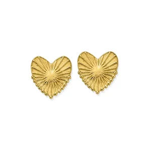 ChloBo All Jmj & Branded Fashion Jewellery | Yellow Plated Gold Glowing Beauty Stud Earrings