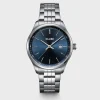 Cluse Mens Cluse Watches | 41mm Anthéor Beveled Blue Stainless Steel Link Watch