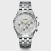 Cluse Mens Cluse Watches | 42mm Anthéor Multifunction Two Tone Steel and Yellow Bracelet Watch