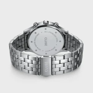 Cluse Mens Cluse Watches | 42mm Anthéor Multifunction Two Tone Steel and Yellow Bracelet Watch