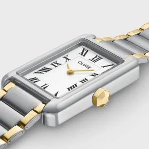 Cluse Ladies Cluse Watches | 21mm Belisenna Duo Gold Toned Steel Link Watch
