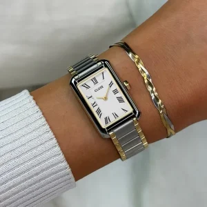 Cluse Ladies Cluse Watches | 21mm Belisenna Duo Gold Toned Steel Link Watch