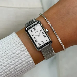 Cluse Ladies Cluse Watches | 21mm Belisenna Silver Steel Link Watch