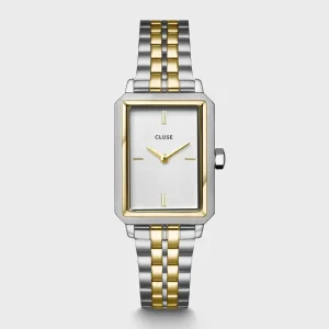 Cluse Ladies Cluse Watches | 30mm Fluette Duo Gold Toned Steel Link Watch