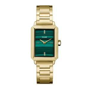 Cluse Ladies Cluse Watches | 30mm Fluette Green Dial Gold Toned Steel Watch