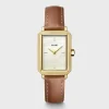 Cluse Ladies Cluse Watches | 30mm Fluette White & Brown Leather Strap Watch