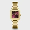 Cluse Ladies Cluse Watches | 24mm Gracieuse Petite Gold and Burgundy Toned Bracelet Watch