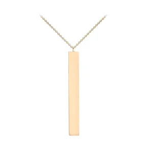 Jack Murphy Jewellers Jmj Gold Jewellery | 9ct Rose Gold Vertical Y Bar Personalising Necklace