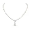 Jack Murphy Jewellers Jmj Diamond Set Jewellery | Jmj Gold Jewellery | 18ct White Gold Akoya Pearl & Diamond Pendant Necklace, 0.40ct