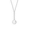 Jack Murphy Jewellers Jmj Diamond Set Jewellery | Jmj Gold Jewellery | 18ct White Gold Akoya Pearl Pendant Necklace, 0.23ct