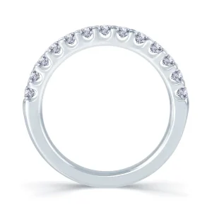 Jack Murphy Jewellers White Gold Wedding & Eternity Rings | 18ct White Gold Brilliant Round Claw Set 2.5mm Diamond Ring 0.55ct