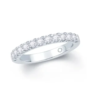 Jack Murphy Jewellers White Gold Wedding & Eternity Rings | 18ct White Gold Brilliant Round Claw Set 2.5mm Diamond Ring 0.55ct
