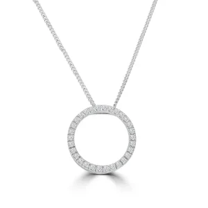 Jack Murphy Jewellers All Jmj & Branded Fashion Jewellery | Jmj Diamond Set Jewellery | 9ct White Gold Circle of Life Diamond Necklace, 0.46ct