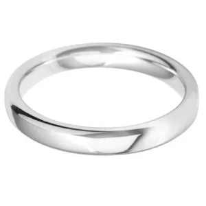 Jack Murphy Jewellers White Gold Wedding & Eternity Rings | 18ct White Gold Classic Court Medium 3mm Wedding Band