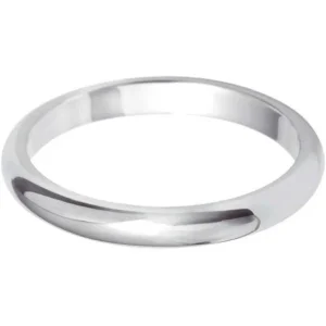 Jack Murphy Jewellers White Gold Wedding & Eternity Rings | 18ct White Gold Classic D Court 2.5mm Wedding Band
