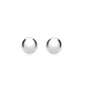 Jack Murphy Jewellers Childrens Jewellery | Jmj Gold Jewellery | 9ct White Gold Classic 12mm Ball Earrings