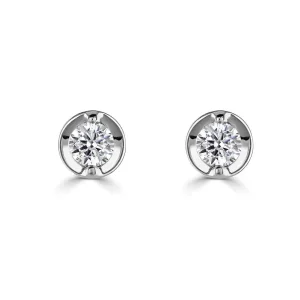 Jack Murphy Jewellers Bridal Jewellery | Jmj Diamond Set Jewellery | 18ct White Gold 0.15ct Diamond Round Stud Earrings