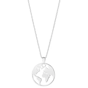 Jack Murphy Jewellers Jmj Gold Jewellery | 9ct White Gold Cut Out World Necklace