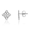 Jack Murphy Jewellers Jmj Gold Jewellery | 9ct White Gold Delicate Celtic Dara Knot Stud Earrings