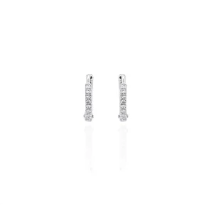 Jack Murphy Jewellers Jmj Diamond Set Jewellery | Jmj Gold Jewellery | 9ct White Gold Diamond Hoop Earrings Small
