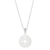 Jack Murphy Jewellers Jmj Gold Jewellery | 9ct White Gold 12mm Compass Pendant Necklace