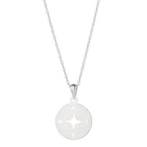 Jack Murphy Jewellers Jmj Gold Jewellery | 9ct White Gold 12mm Compass Pendant Necklace