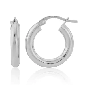 Jack Murphy Jewellers Jmj Gold Jewellery | 9ct White Gold 10mm Small Hoop Earrings