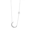 Jack Murphy Jewellers Jmj Gold Jewellery | 9ct White Gold Moon & Star Necklace