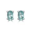 Jack Murphy Jewellers Jmj Gemstone Jewellery | Jmj Gold Jewellery | 9ct White Gold Oval Aquamarine Earrings