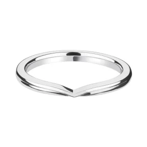 Jack Murphy Jewellers White Gold Wedding & Eternity Rings | 18ct White Gold Plain V Shaped Classic Court 2.5mm Wedding Ring