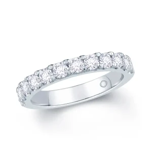 Jack Murphy Jewellers White Gold Wedding & Eternity Rings | 18ct White Gold Round Split Claw Set 3mm Diamond Ring 0.80ct