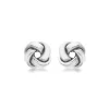 Jack Murphy Jewellers Bridal Jewellery | Jmj Gold Jewellery | 9ct White Gold Single 10mm Knot Stud Earrings