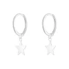 Jack Murphy Jewellers Jmj Gold Jewellery | 9ct White Gold Star Pendant Sleeper Hoops