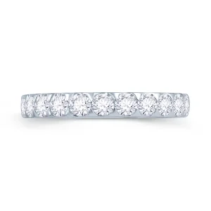 Jack Murphy Jewellers White Gold Wedding & Eternity Rings | 18ct White Gold Triangle Claw Set 3mm Diamond Ring 0.75ct
