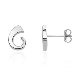 Jack Murphy Jewellers Jmj Gold Jewellery | 9ct White Gold Tusk Shaped Stud Earring