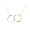 Jack Murphy Jewellers All Jmj & Branded Fashion Jewellery | Jmj Gold Jewellery | 9ct Yellow & White Gold Interlocked Circle Necklace