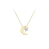 Jack Murphy Jewellers Jmj Gold Jewellery | 9ct Yellow & White Gold Moon & Star Necklace