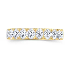 Jack Murphy Jewellers Yellow Gold Wedding & Eternity Rings | 18ct Yellow Gold 50% Spread Oval Diamond Ring 0.75ct