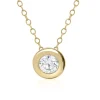 Jack Murphy Jewellers Jmj Diamond Set Jewellery | Jmj Gold Jewellery | 9ct Yellow Gold Bezel Set 0.10ct Diamond Necklace