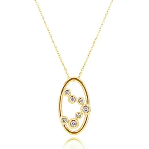 Jack Murphy Jewellers Jmj Diamond Set Jewellery | Jmj Gold Jewellery | 9ct Yellow Gold Bubble Diamond Necklace, 0.10ct