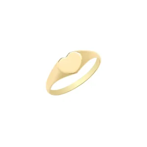 Jack Murphy Jewellers Childrens Jewellery | Jmj Gold Jewellery | 9ct Yellow Gold Children's Heart Signet Ring